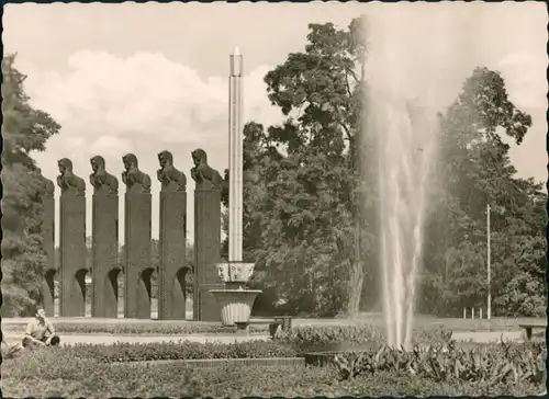 Werder-Magdeburg Kulturpark Rotehornpark Rotehorn Pferdetor DDR Postkarte 1958