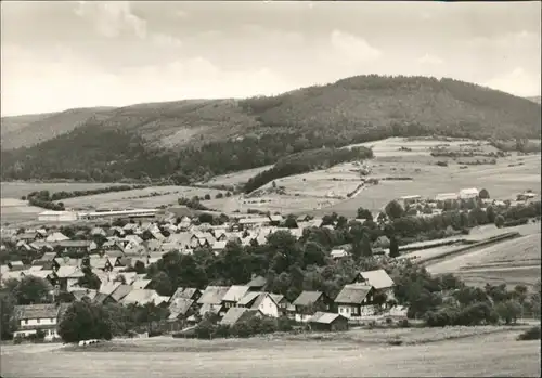 Sachsenbrunn Panorama Blick mit Umland-Ansicht DDR Postkarte 1974