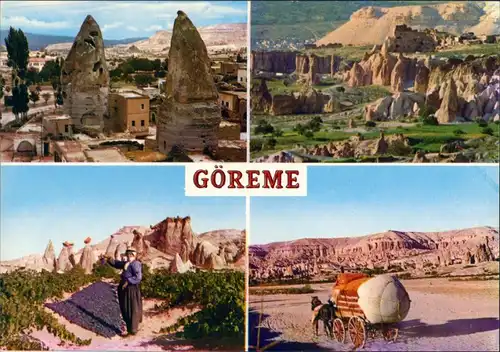 Postcard Göreme GÖREME-TURKEY Multi-View Postcard 1975