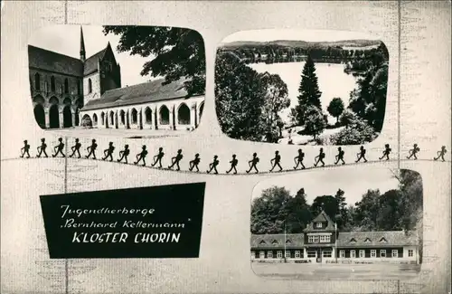 Chorin DDR Mehrbild-AK Jugendherberge B. Kellermann Kloster Chorin 1967