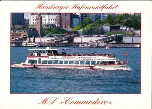 Ansichtskarte St. Pauli-Hamburg Hafenrundfahrt Barkassen Meyer GmbH 1995