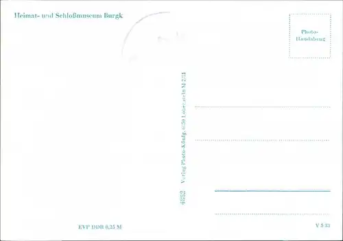 Burgk (Saale) Heimat und Schloßmuseum mittelalterliches bauopfer 1973