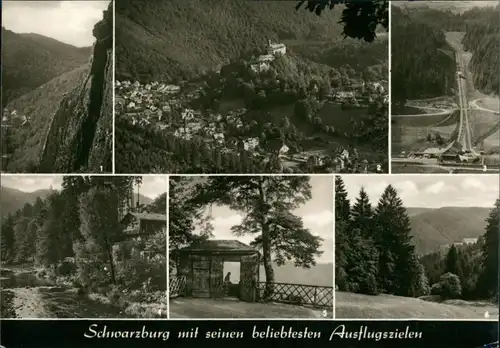Ansichtskarte Schwarzburg Schweizerhaus Schwarzatal MB 1970