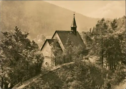 Ansichtskarte Sitzendorf DDR Postkarte Bergkirche Kirche Church 1973