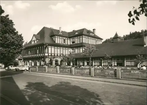 Ansichtskarte Sitzendorf HO HOG Hotel Linde DDR Postkarte 1968