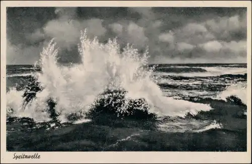 Postcard Henkenhagen Ustronie Morskie Spritzwelle 1934