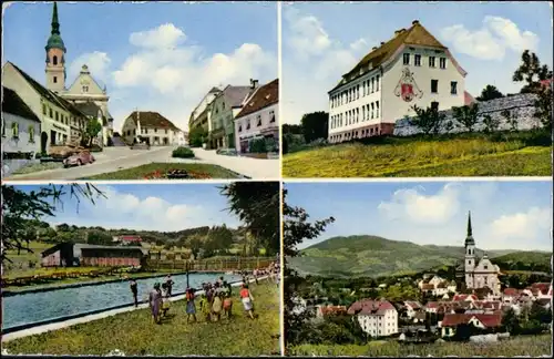 Ansichtskarte Pischelsdorf in der Steiermark Straßen, Stadt 1956