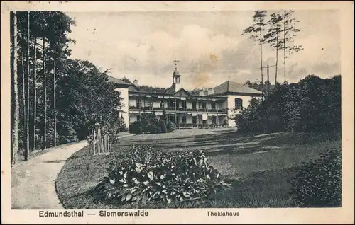 Ansichtskarte Edmundsthal-Siemerswalde-Geesthacht Theklahaus 1927