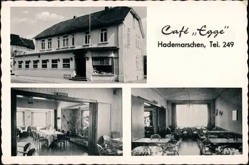 Ansichtskarte Hanerau-Hademarschen 3 Bild Cafe Egge 1940