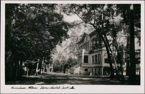 Ansichtskarte Arendsee (Altmark) Strandhotel - Seeblick 1940