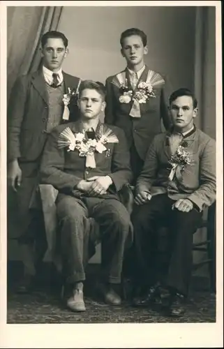 Foto  Fotokarte von den Fliegern Auszeichnung 1928 Privatfoto