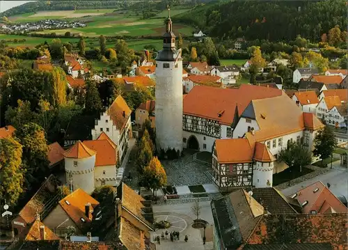 Ansichtskarte Tauberbischofsheim Kurmainz'sches Schloss vom Turm aus 1993