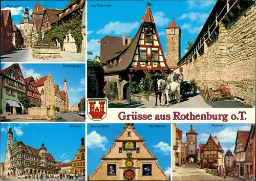 Rothenburg ob der Tauber Grüsse aus R.o.T. Alte Schmiede, Herrengasse 1980