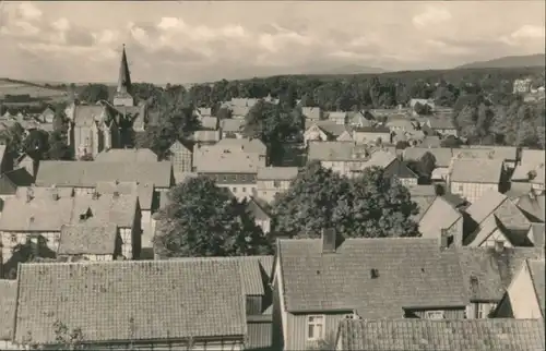 Elbingerode-Oberharz am Brocken Panorama-Ansicht Dorfmitte DDR 1960