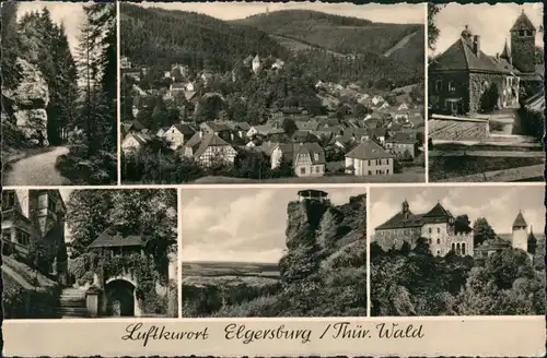 Elgersburg Umland Luftkurort DDR Postkarte Thüringer Wald 1961 Stempel
