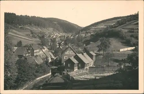 Fehrenbach Panorama-Ansicht Wohnhäuser Totale DDR Postkarte 1960