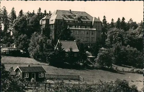 Friedrichsbrunn Partie am Sanatorium "Ernst-Thälmann" DDR Postkarte 1965/1964