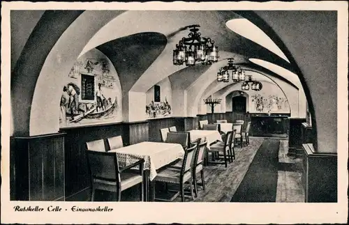 Ansichtskarte Celle Ratskeller -Pächter E. Drosdek 1934
