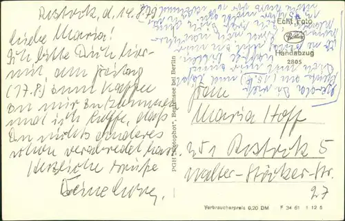 Neuglobsow-Stechlin Umland-Ansicht Partie am Glietzensee Postkarte DDR 1961
