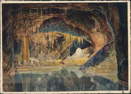 Saalfeld (Saale) Feengrotten Heilquelle Grotte Märchendom Gralsburg 1930