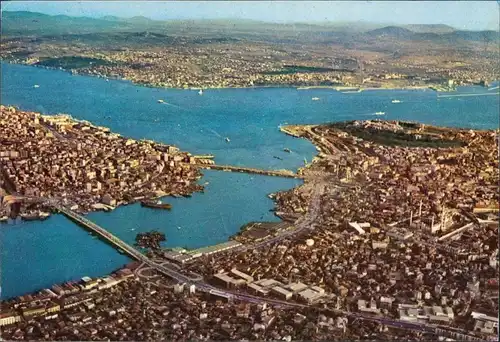 Istanbul Konstantinopel | Constantinople Bosporus Aerial T Luftaufnahme 1988