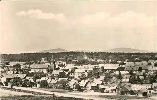 Benneckenstein Panorama-Ansicht Blick zum Brocken, Wurmberg, DDR  1968