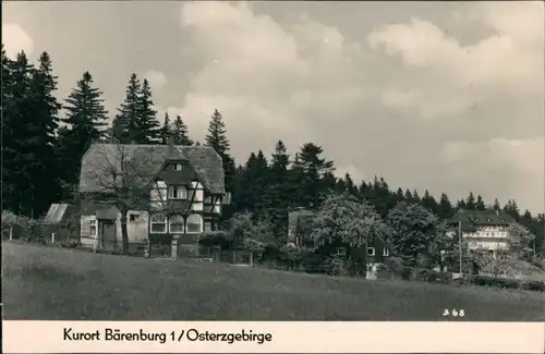 Bärenburg-Altenberg (Erzgebirge) Umland-Ansicht  Wohnhäuser DDR Postkarte 1972