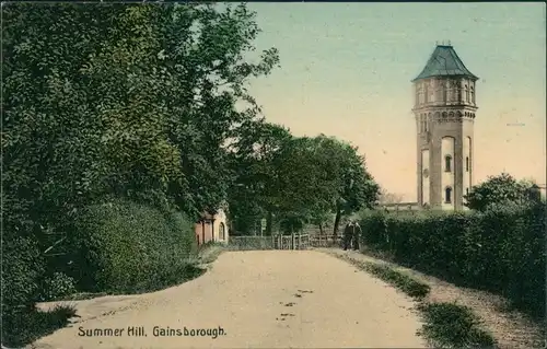 Postcard Gainsborough Street View Summer Hill Vintage Postcard 1910