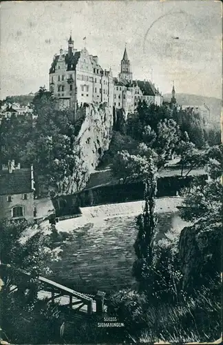 Ansichtskarte Sigmaringen Schloß, Wehr Haus 1908