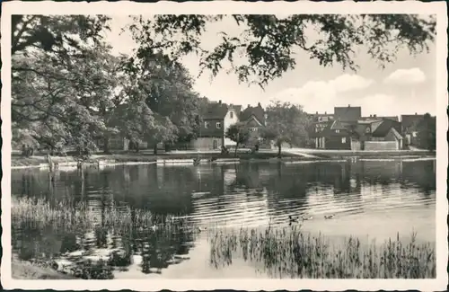 Grevesmühlen Häuser Partie am Vielbeckersee DDR Postkarte 1956