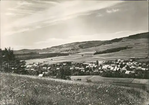 Sachsenbrunn Panorama Totalansicht, Umland-Ansicht, DDR Postkarte 1972/1968