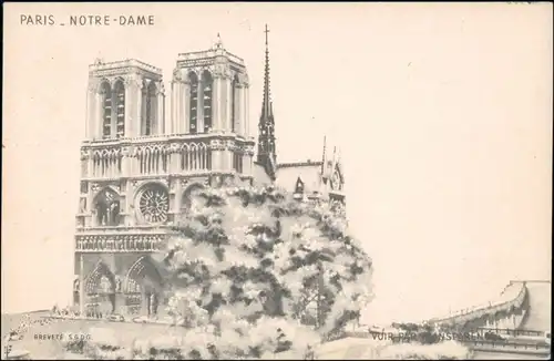 CPA Paris Kathedrale Notre-Dame de Paris 1930
