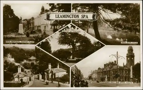Royal Leamington Spa OAK TREE, CENTRE OF ENGLAND, UPPER PARADE 1934