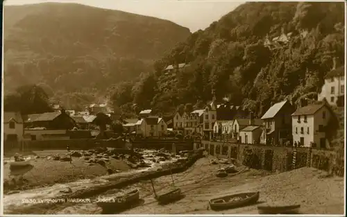Postcard Lynmouth Lynmouth Harbour View Vintage Postcard 1935