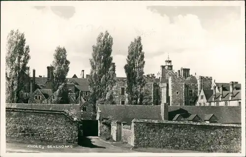 Postcard Sevenoaks Knole, Häuser Partie, Vintage Postcard 1960