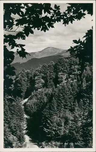 Malsburg-Marzell Hochblauen (Badenweiler) Blick zum Belchen 1935