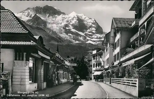 Ansichtskarte Wengen BE Dorfstrasse 1963