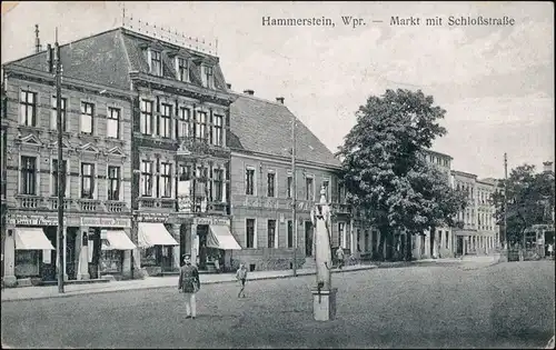 Postcard Hammerstein Czarne Schloßstraße 1916