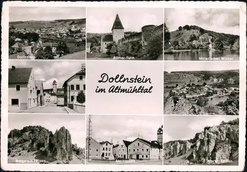 Ansichtskarte Dollnstein Stadtansichten, Straße 1957