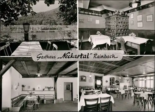 Ansichtskarte Rainbach-Neckargemünd 4 Bild: Gasthaus innen und außen 1963