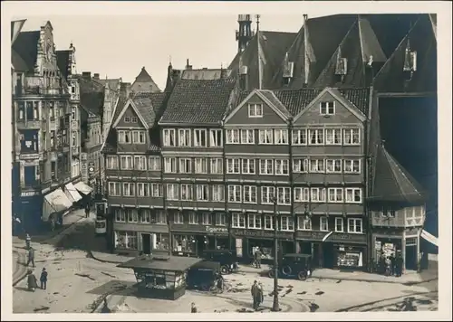 Ansichtskarte Kiel Persianische Häuser am Markt 1932