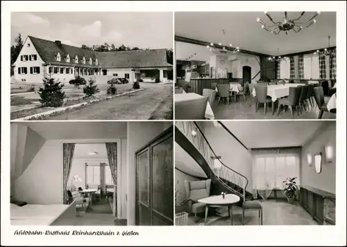 Reinhardshain-Grünberg (Hessen) Autobahn-Rasthaus 4 Bild Innen 1961