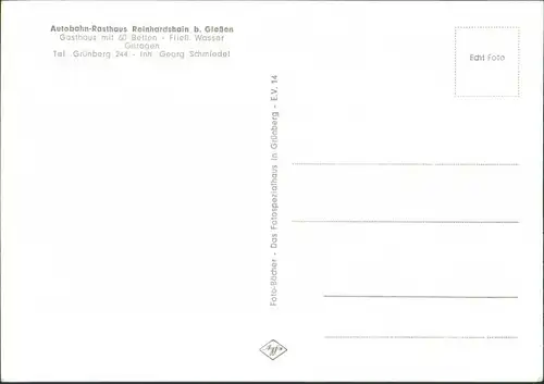 Reinhardshain-Grünberg (Hessen) Autobahn-Rasthaus 4 Bild Innen 1961