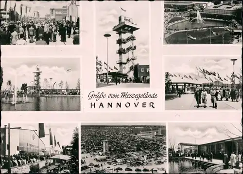 Ansichtskarte Hannover Messegelände, Messe-Ansichten 1959