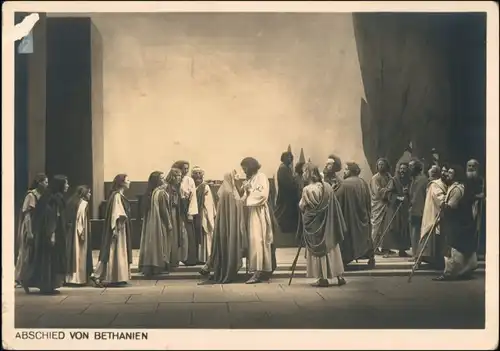 Ansichtskarte Oberammergau Passionsspiele Abschied von Bethanien 1934