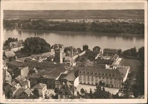 Ansichtskarte Eltville am Rhein Luftbild Sektkellerei 1932