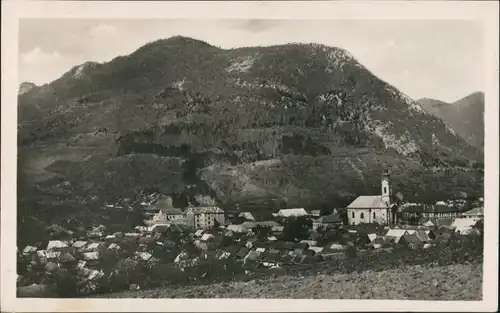 Postcard Theißholz Tisovec Panorama Gesamtansicht des Dorfes 1955