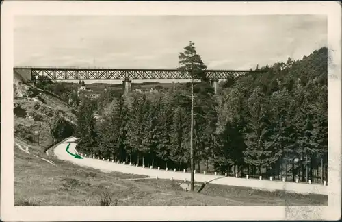 Postcard Trebitsch Třebíč Panorama Blick zur Brücke 1951   AK gelaufen
