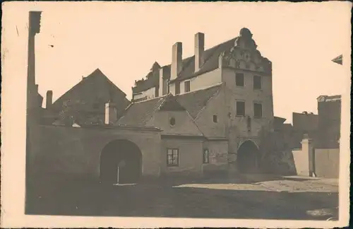 Třeboň TŘEBOŇ Troníčkova brána/Schloss ähnliches Gebäude, Echtfoto PK 1932