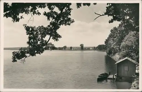 Postcard Třeboň TŘEBOŇ Rybnik „Svět"/Partie am See 1940